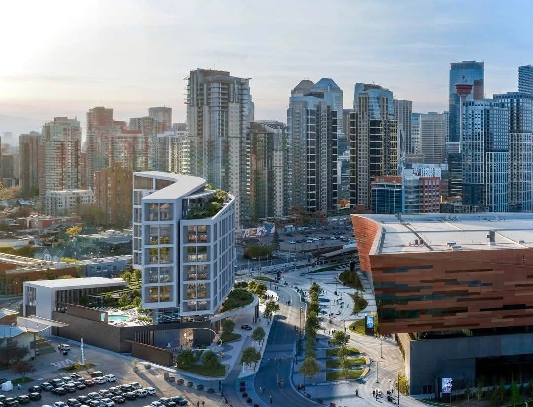 I found out trucks were for the NEW beautiful <a href="/calgarystampede/">Calgary Stampede</a> hotel being built 

This high end hotel will for sure change the park landscape us old Calgarians have grown up to 

My Saddledome west lobby Stairs view has sure changed over the years