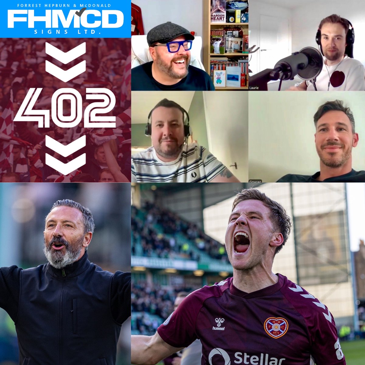 AroundTheFunnel's tweet photo. SATF 402: The Boys Are Back In Town

@rmcgowan89 joins Scott, Laurie and Mark to review Hibs 1-2 Hearts and preview the Rangers game

YouTube: https://t.co/9RhNjfiVVD

Apple: https://t.co/KFLXSlexQB

Spotify: https://t.co/xCxg5x5myR

📸 @jameschristie2 

Sponsor: @EdinburghSigns https://t.co/E5R9rZgLab