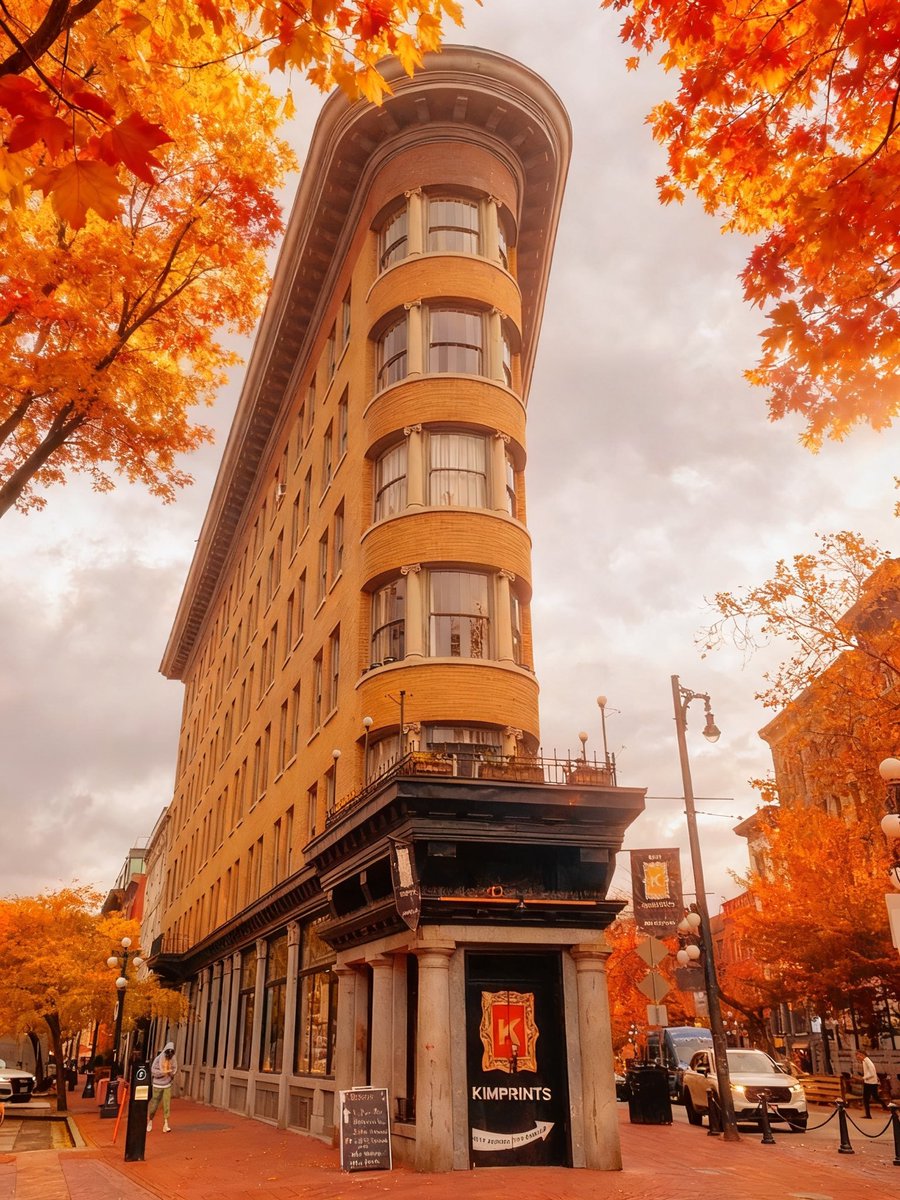 Lightning_Ch's tweet photo. Gastown, Vancouver in fall:
Cobblestones, steam clock, century‑old brick buildings — all wrapped in crimson and gold leaves. 🍁

No filter. Just Europe‑level charm without the flight.

#Gastown #VancouverAutumn #OldWorldFeels https://t.co/Z3GSwGUftf