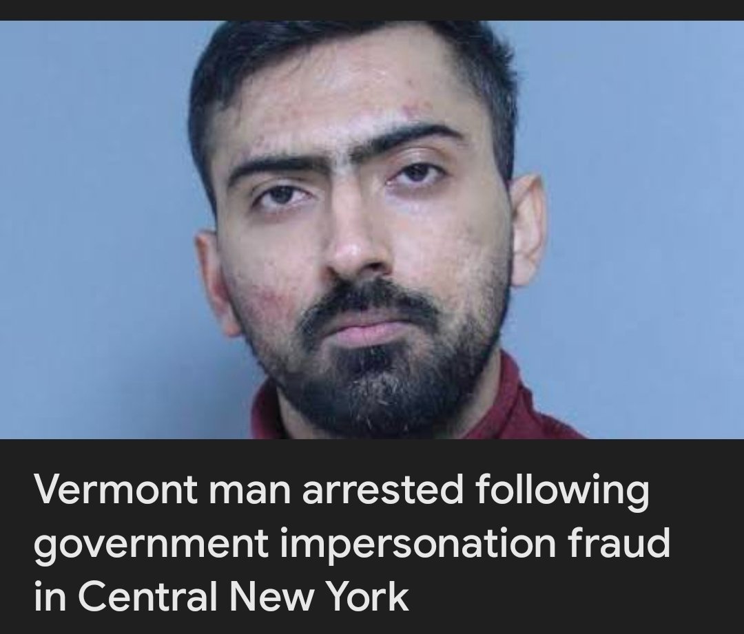 WeatherWill1's tweet photo. Yep.....a "Vermont man"

"According to a statement from the Rome Police Department, 26-year-old Musa Ahmed (from Putney, Vermont) was arrested and charged with second-degree grand larceny" https://t.co/bJ4YLSh0uT