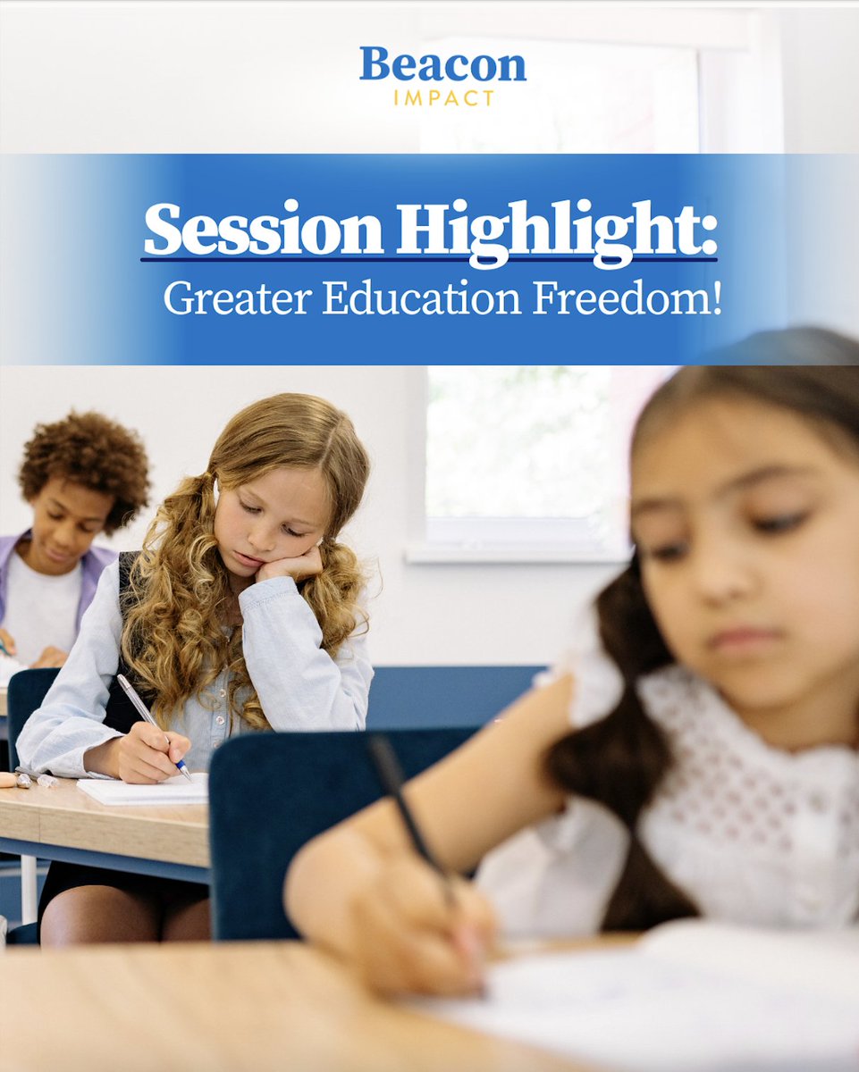 beacontnimpact's tweet photo. This session, legislators eliminated the onerous testing mandate on the Education Savings Account program. Now, ESA students can take either the state test or the same national standardized test that their peers take.

Thank you to the sponsors of this bill, @SenJohnson and Chairman William Slater as well as the TN House and Senate!