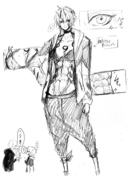 朝落書き  #イラスト 
朝描いてフォロワーさんに送ったやつ 