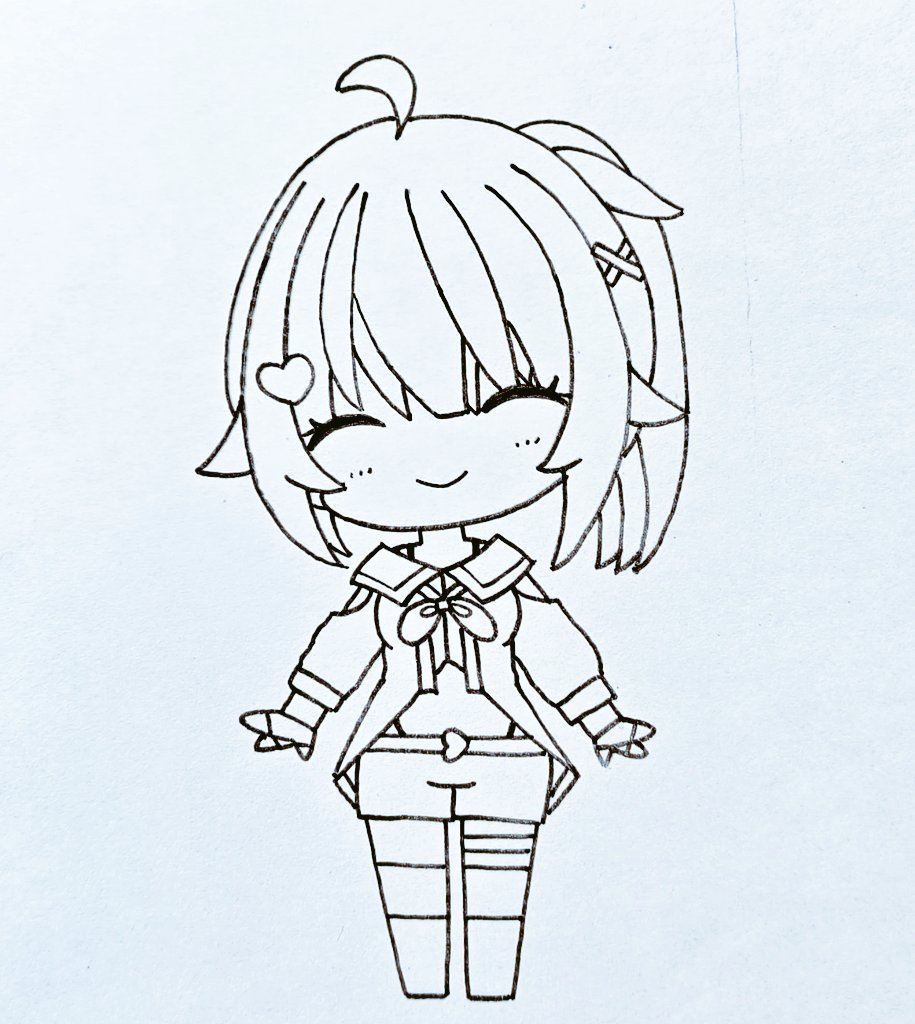 rusu02181536's tweet image. 萌実ちゃん今週1枚目🔔💝
 #萌実
#MoemiART
 #あおぎり高校美術部