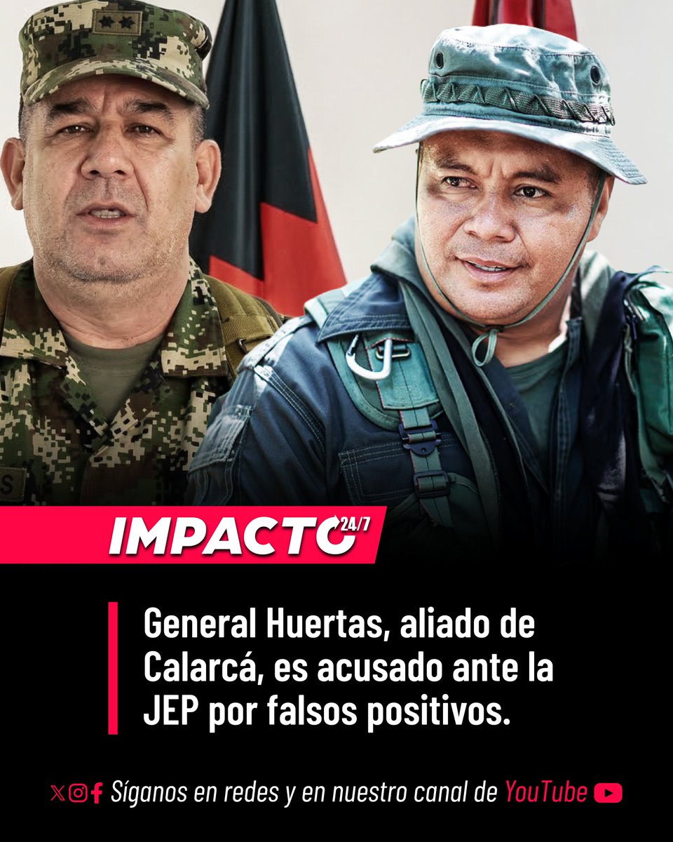 🚨🇨🇴 ¿PETRISMO PARACO? | El general petrista Juan Miguel Huertas, señalado de tener nexos directos con alias Calarcá, ha sido acusado por exsubalternos ante la JEP de suministrar armas y ordenar asesinatos extrajudiciales cuando era capitán en Antioquia (2003). Curiosamente,