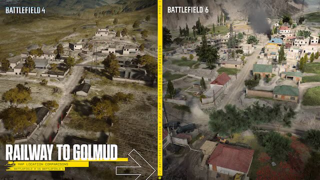 BattlPULSE's tweet image. ✅ NEW MAP in #Battlefield6 Season 3

Golmud Railway is BACK and it’s the biggest map yet 👀

🗺️ What’s new:

Massive all-out warfare across several square kilometers.  
Largest airspace in BF6 (jets + heli combat expanded)  
Supports Infantry, tanks, jets &amp;amp; helis   

🚆 The
