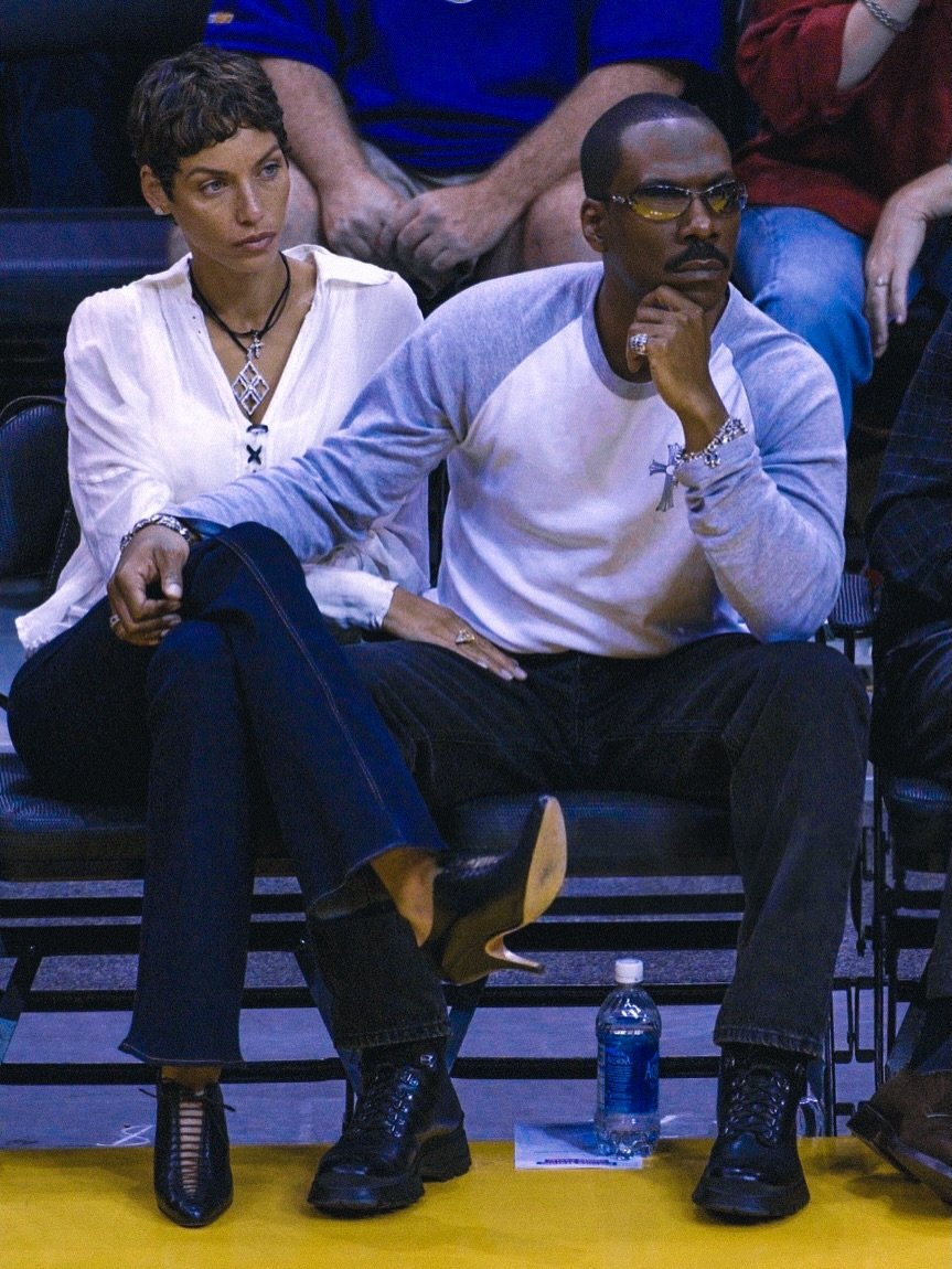 HardestFitPics's tweet image. Eddie Murphy &amp;amp; Nicole Murphy (2003)