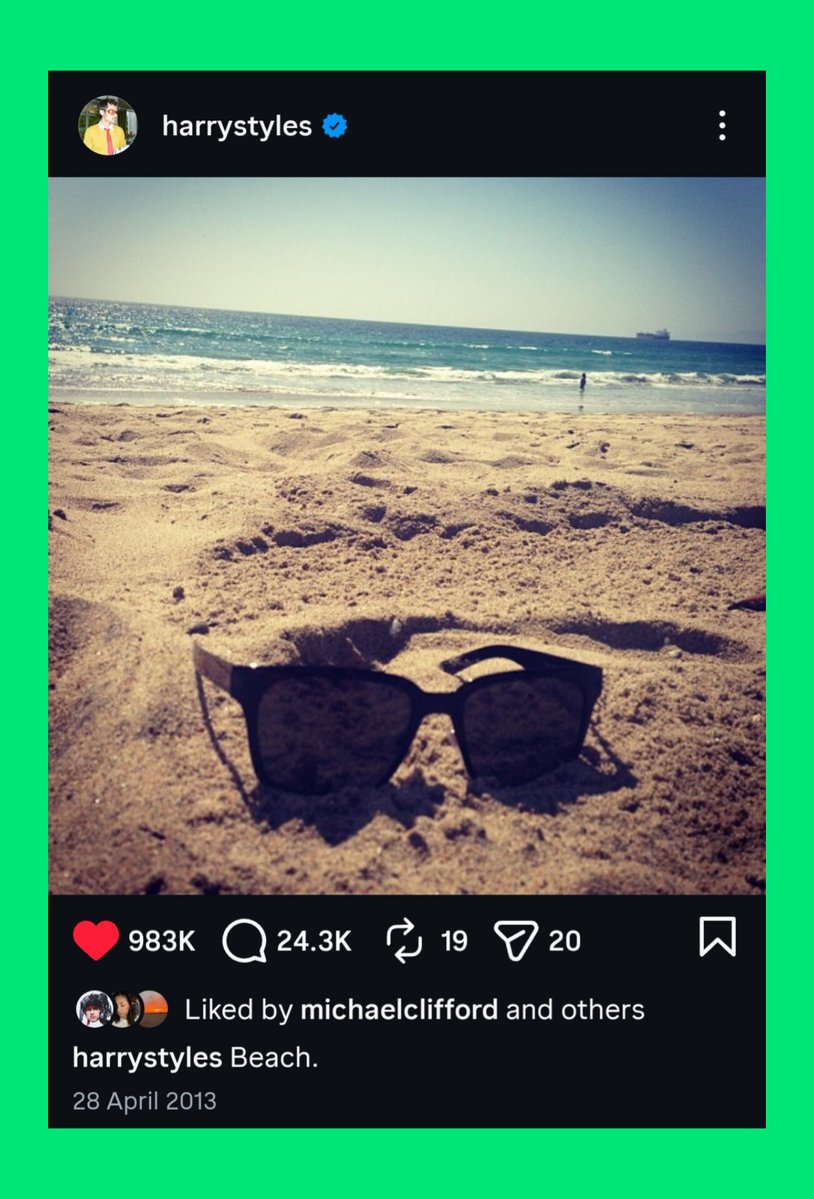 KStomska's tweet image. 13 yrs ago today Harry posted this photo on IG 💚
#HarryStyles #Throwback #Memories