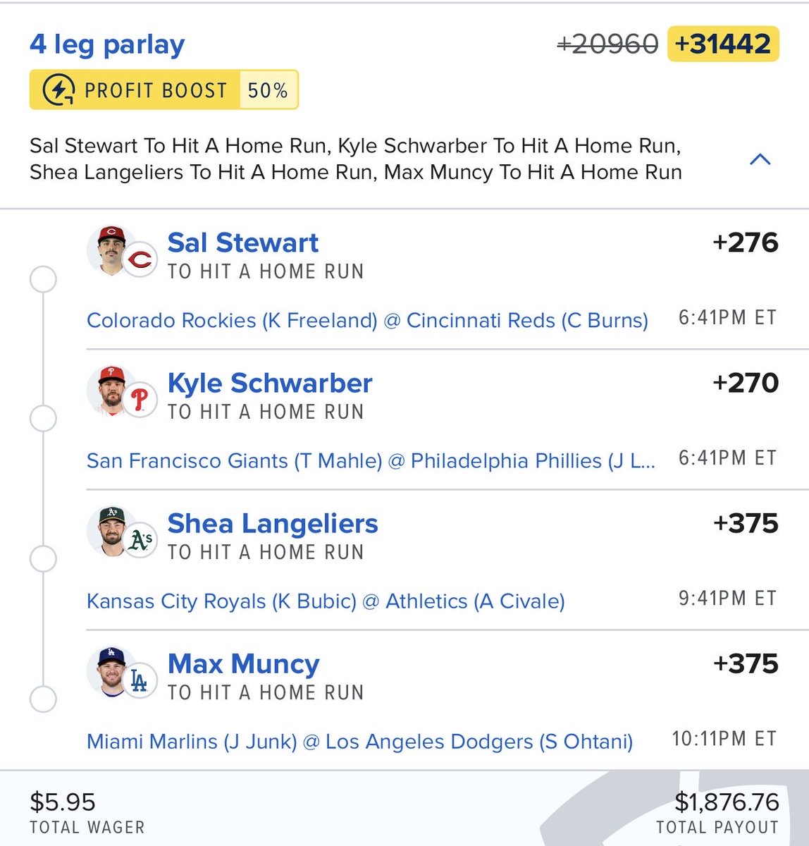 Red Road Bets tweet media