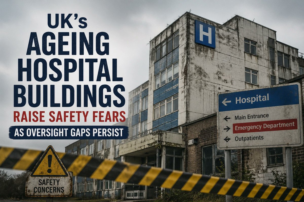 londonews_'s tweet image. UK hospitals are operating beyond their intended lifespan, raising serious safety concerns. Delays in long-term fixes are turning infrastructure into a growing risk for the NHS.
londonews.com/rmbt-tokenized…

#UK #Hospitals #NHS #Healthcare #Infrastructure #HospitalSafety
