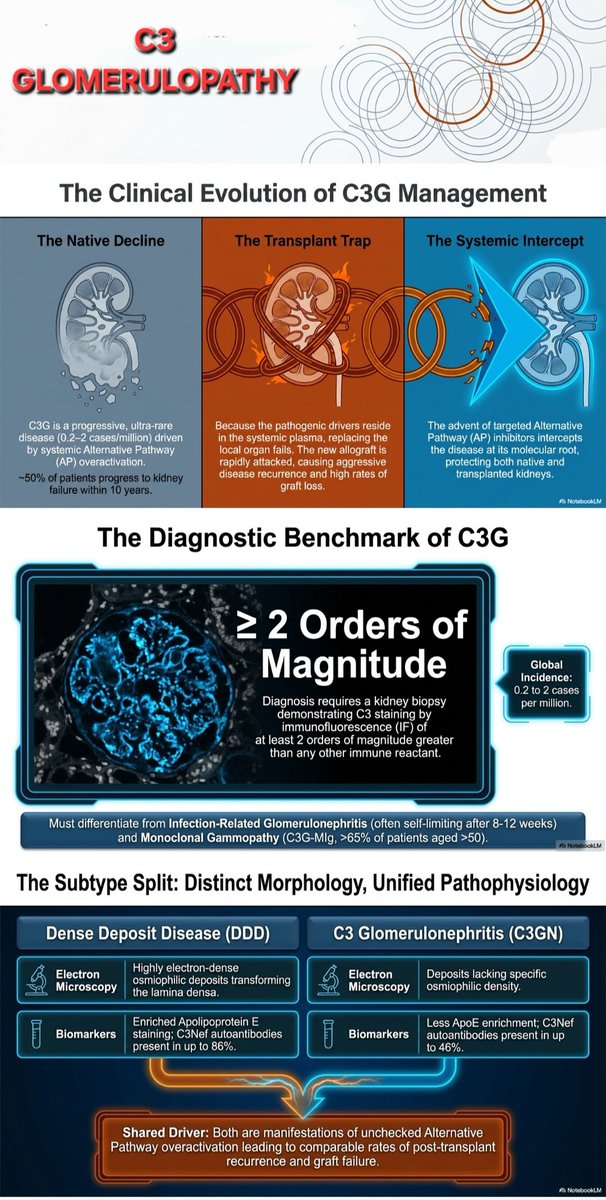 SayedSRahman1's tweet photo. Complement 3 Glomerulopathy (C3G) in Native and Posttransplant Kidneys: Pathophysiology, Prognosis, and Treatment.

#AJKD
 https://t.co/s8WE10gK7d https://t.co/YCql1JAnLP