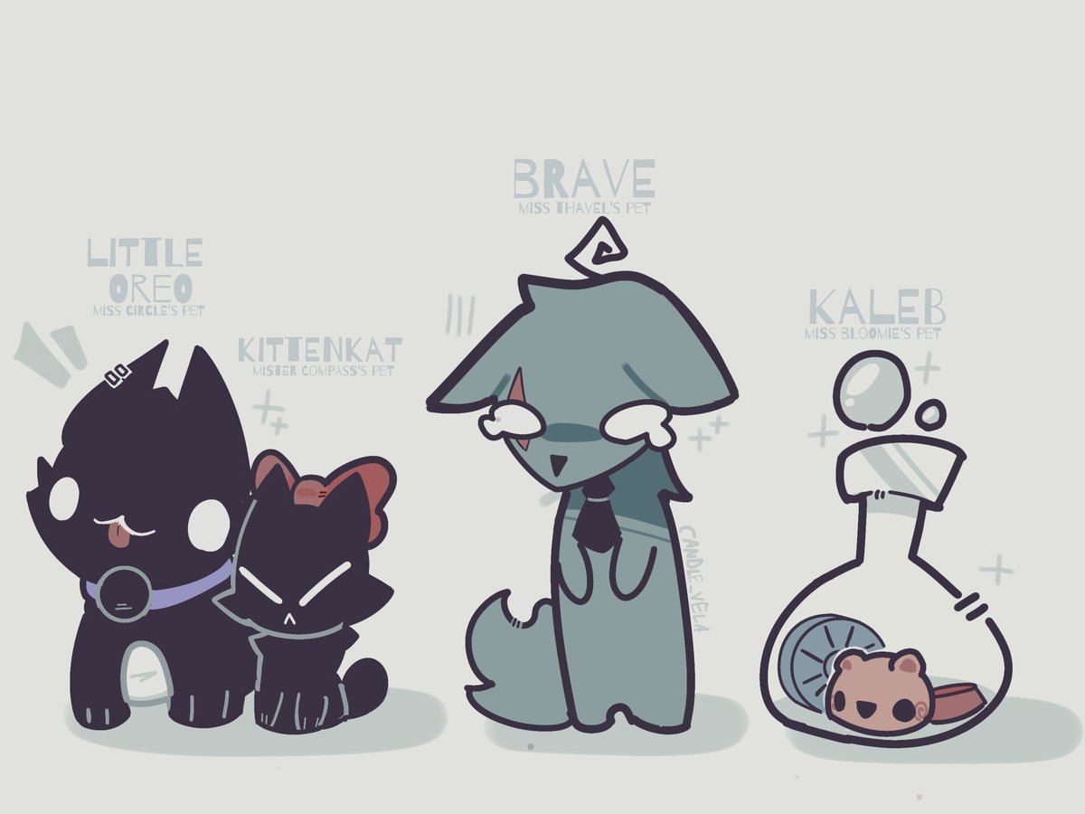 Candle_vela's tweet image. ⭐ Eu tava me perguntando... Pq só os estudantes podem ter pets? Então eu criei os pets das professoras :) ⭐

#fpe #fundamentalpapereducation #missthavel #misscircle #missbloomie