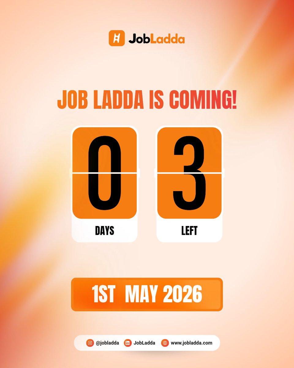 myjobladda's tweet image. 3 DAYS TO GO until #Jobladda lands! 🚀

​Stop struggling with job apps. We’re launching the ultimate AI-powered career platform:

✅ AI CV Tailoring

✅ Job-Ready Tests

✅ Human Career Consultants

​Your next big move is just 72 hours away. ⏳

​#CareerGrowth #JobSearch #AITech
