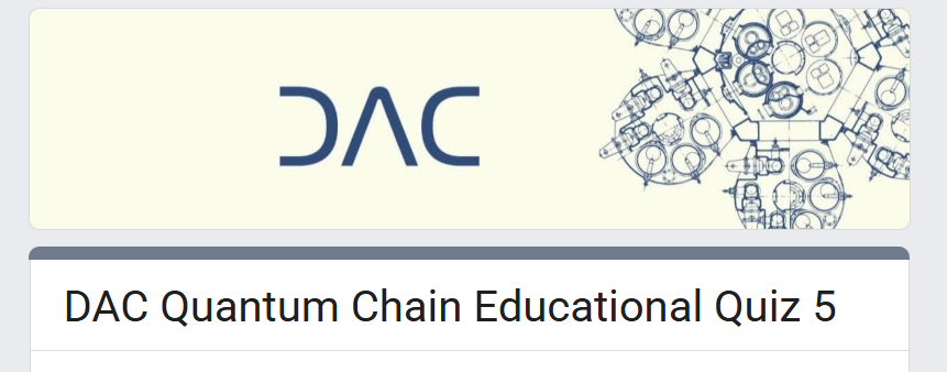 airdroppinter's tweet photo. Update @dac_chain 

DAC Quantum Chain Educational Quiz 5

☑️ Complete the Quiz

🔘https://t.co/mAyXKw9NTj

☑️Answer : A, B, B, D, C, B, A

✨ Rewards :

• All participants: +30 Energy Points
• Perfect score: +10 bonus Points

🗓 Deadline: May 1, 3PM UTC

#dacquantum #reward #airdrop #testnet