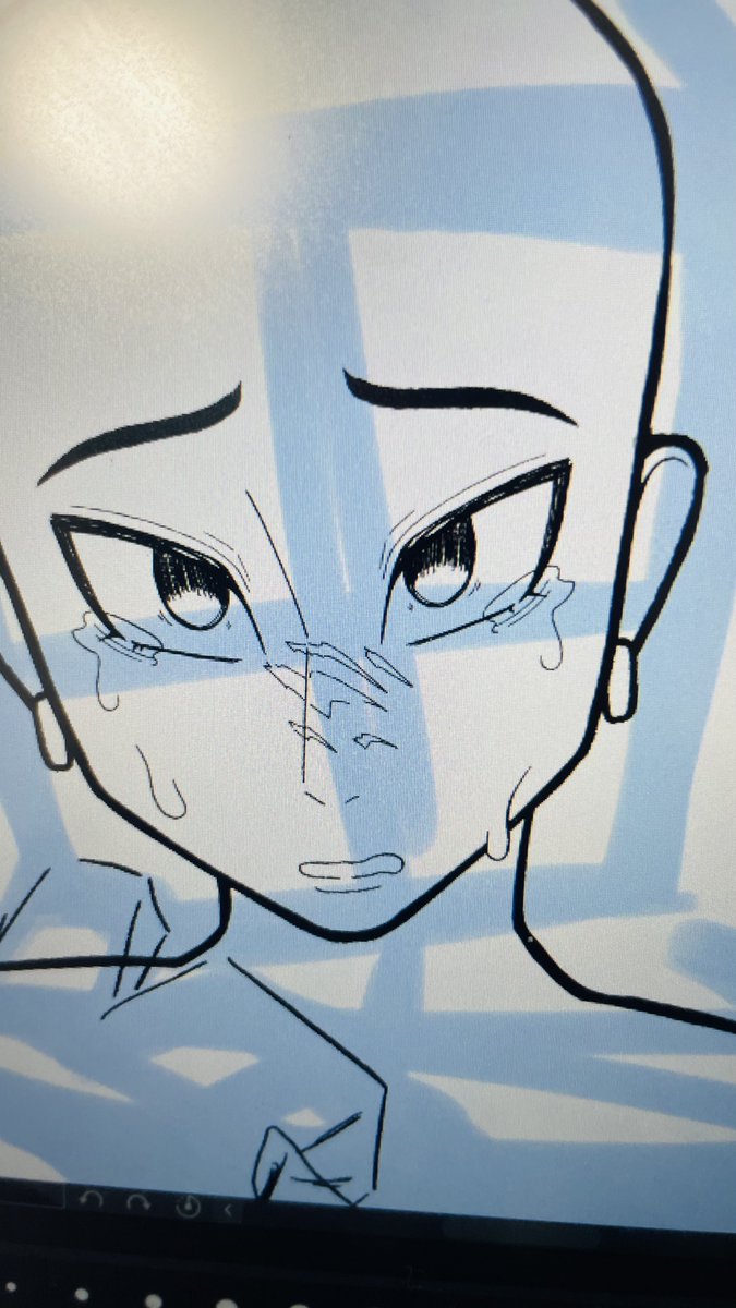 なんだろう私の描く🏏は高確率で困ってるか泣いてるか不穏か