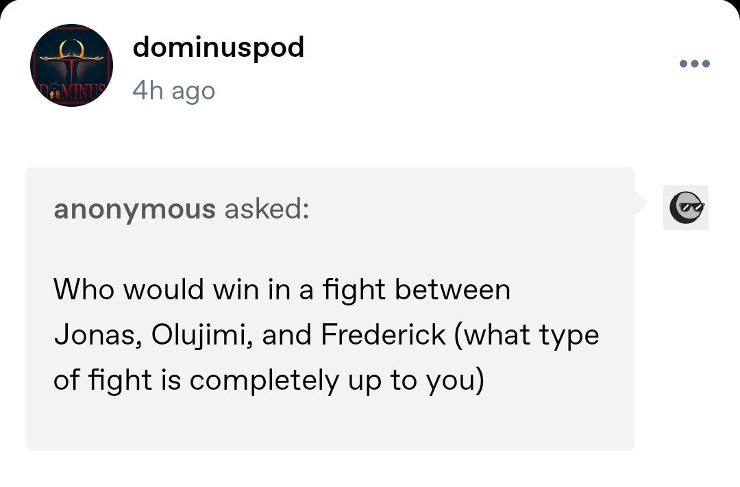 HiNayPod's tweet photo. WHO WOULD WIN IN A FIGHT? Dominus Horror Podcast edition.

A fun question from Tumblr and some Dominus lore. Jonas got the balisong in honour of his mentor.

#rustyquill #audiodrama #horrorpodcast https://t.co/hUk2xkLCeD