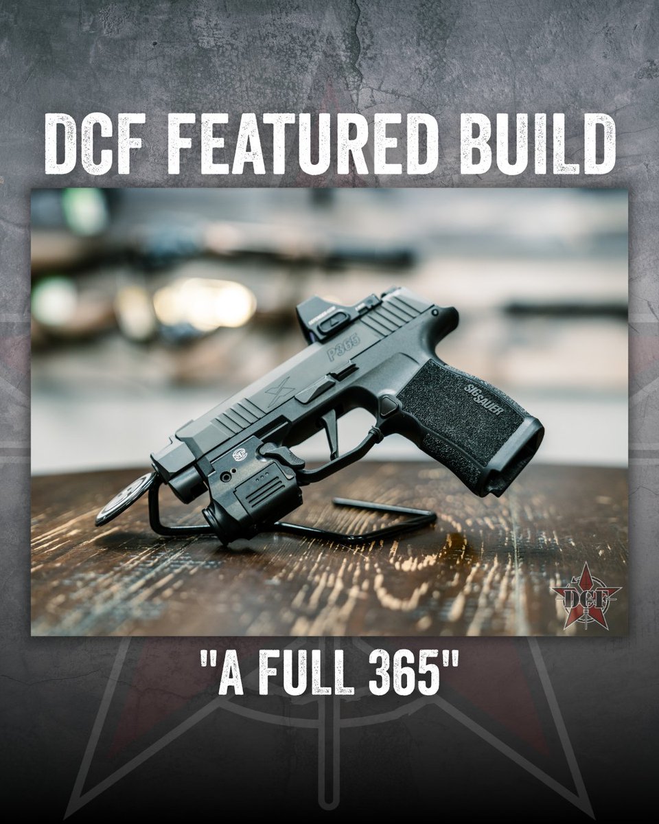 DCFGuns's tweet image. Featured Build: "A Full 365"

@sigsauerinc p365-X
@radianweapons AFTERBURNER+RAMJET
@surefire_llc XSC
@vortexoptics defender-ccw
@g9ammo 9MM +P 80gr

#DCF #Sigsauer #g9ammo #vortexoptics #surefire