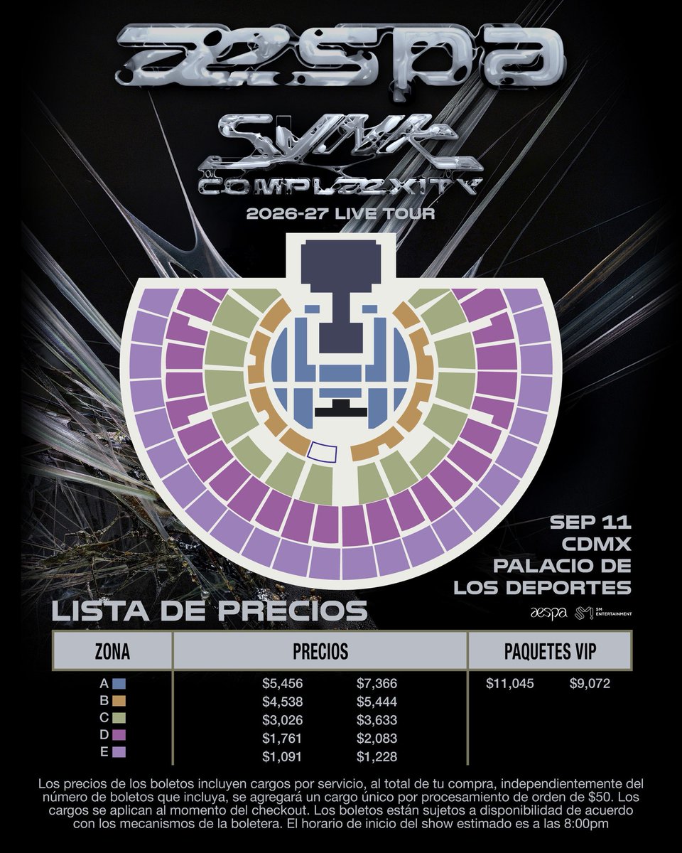 OCESA K-pop tweet media