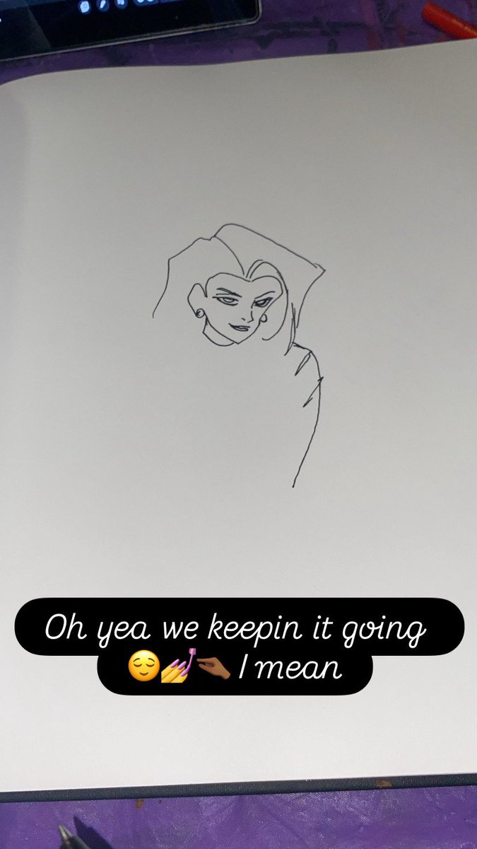 92sturdy's tweet image. Oh yea we keepin it going 😌💅🤏🏾 I mean #artist #working #creating #drawing