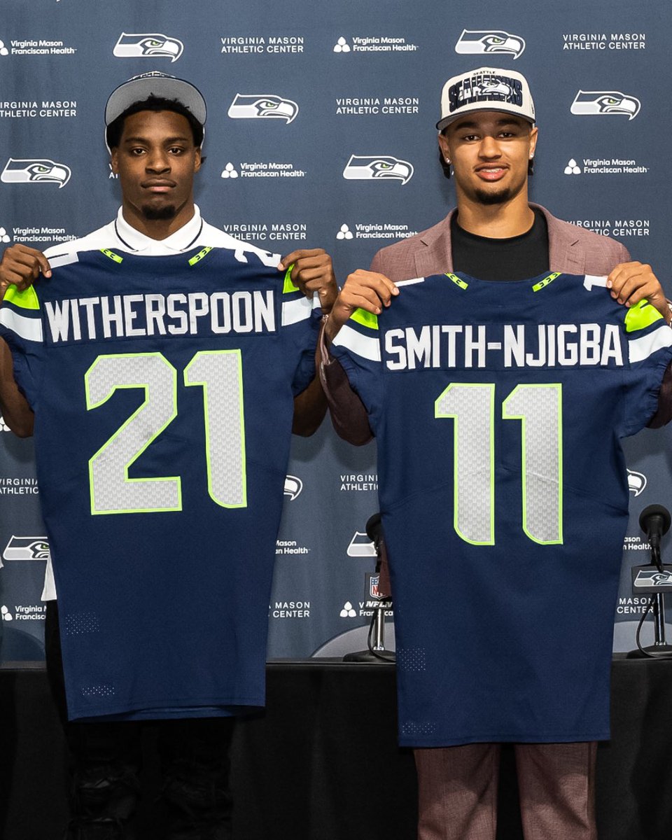 Seahawks's tweet image. Throwback to JSN &amp;amp; Spoon's first day in the building.