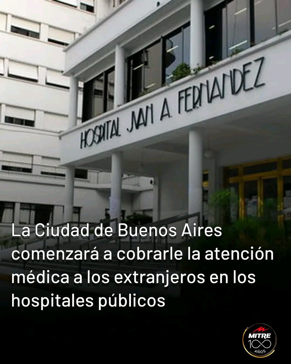 El Gobierno de la Ciudad DEJARÁ de FINANCIAR la SALUD de los EXTRANJEROS y con esa plata financiará 151 OBRAS PÚBLICAS 

¿Qué opinás de esta medida?

1- Estoy de acuerdo 
2- No me gusta