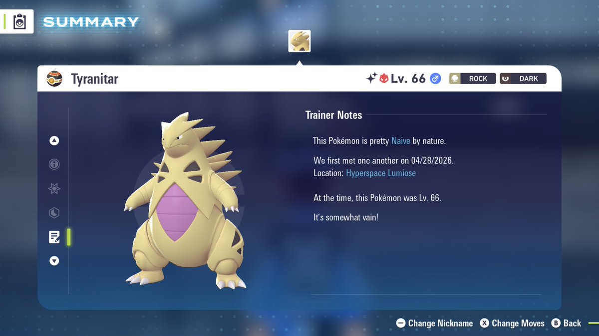 AlbaDunlop's tweet photo. Shiny Alpha Tyranitar!! #ShinyPokemon https://t.co/Q3e8aM6WRc