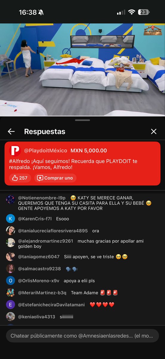 fuerzablueteam's tweet photo. Estos son 3 mensajes que no le  han pasado . Adame los cuales no hablan mal de nadie ni tampoco interfieren con el juego #LaMansionVIP porfa ya pasaron 24 horas y nada que se los ponen   Entonces que ocurre? @HotSpanishTV @lamansionvipmx  uno como puede estar seguro de que si contaron si no los vieron