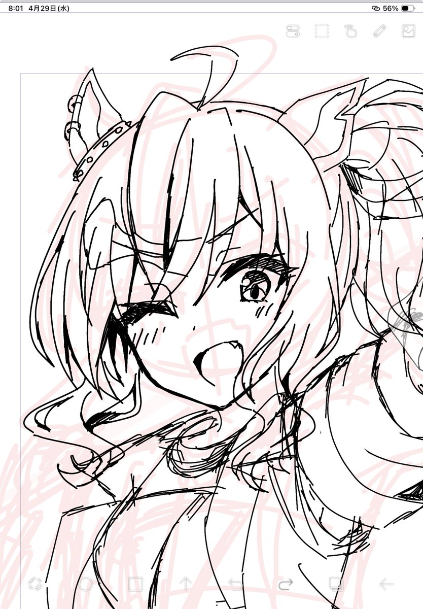 この女、やはり手に馴染む描き心地だ 
