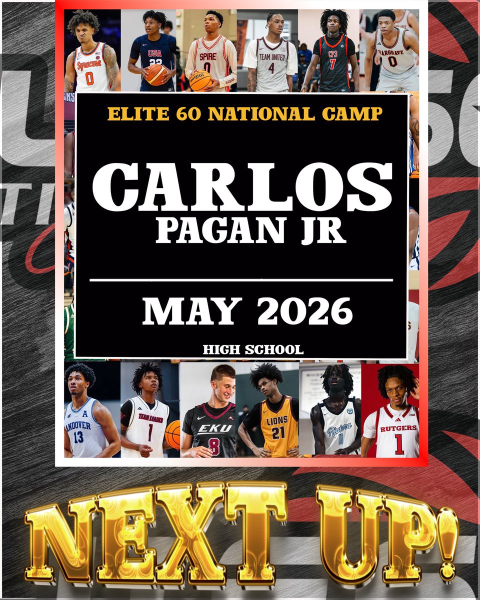 Class of 2027 (Blue Chips Pro16 Puma) Carlos Pagan Jr is NEXT UP to make a name for himself at the Elite 60 National Camp in Charlotte, NC this May.