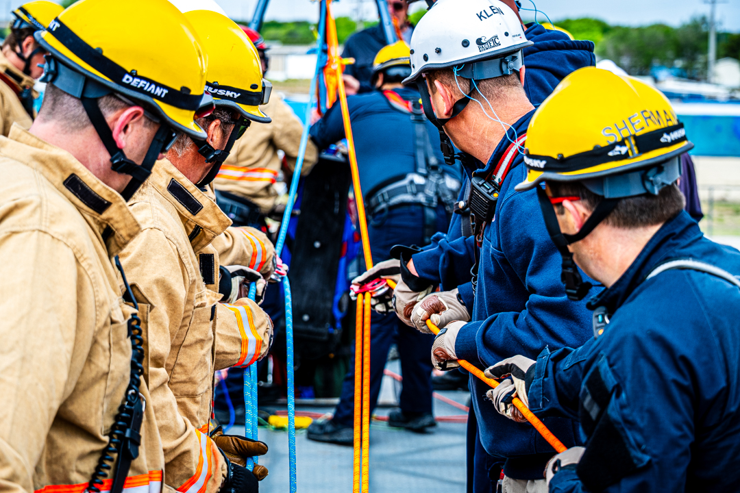 CityofHays's tweet image. Always ready. 🚒 The Hays Fire Dept. recently completed rigorous Confined Space Rescue training to hone their technical rescue skills. A big thanks to the KU Kansas Fire &amp;amp; Rescue Training Institute for bringing their mobile simulator to town! #HaysKS #FireTraining #HFD
