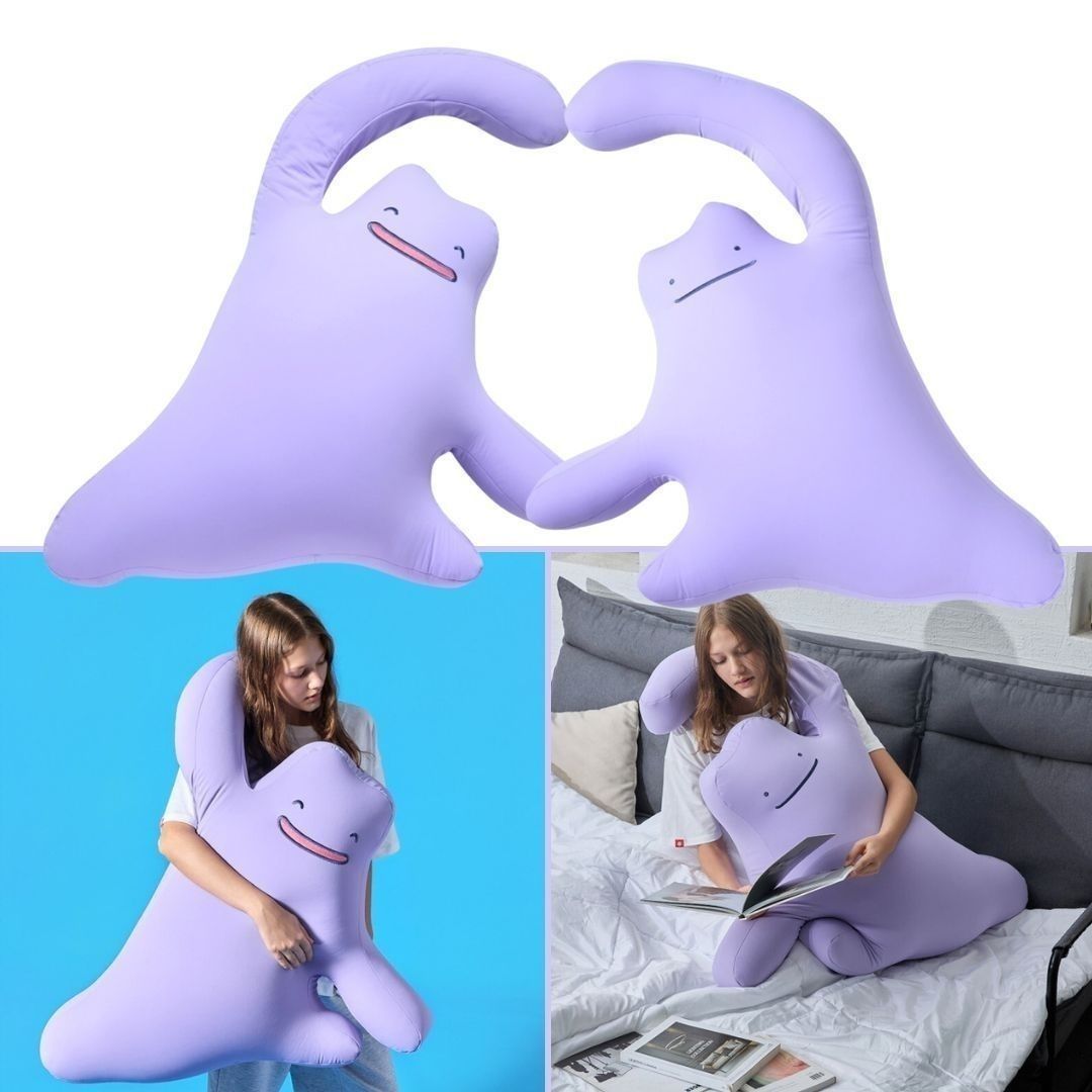mecchaJP's tweet image. Pokémon Center Korea - Body Pillows Ditto Heart Pose 💜✨ Check them out on meccha-japan! 

#Ditto #PokemonPokopia #Pokemon30  #ぽこあポケモン #ぽこポケ