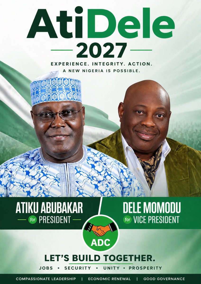 ATIDELE 2027! 

Before election 🗳️ even start Tinubu dun go.