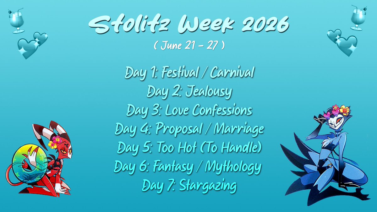 STOLITZ WEEK 🍹🩵 tweet media
