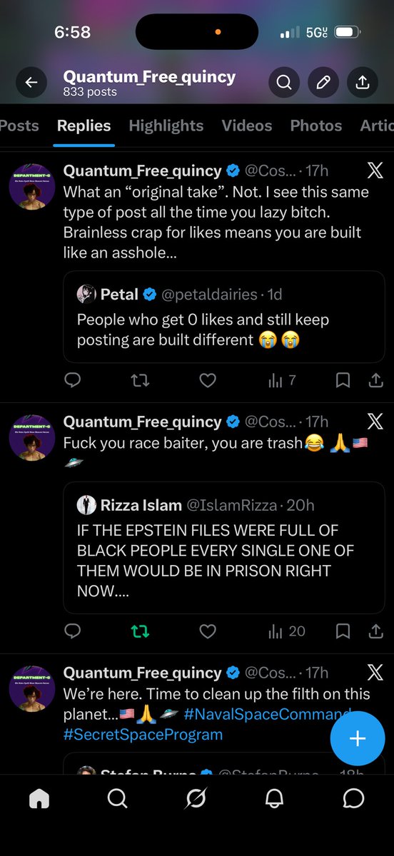 CosmicOperatorQ's tweet image. I busted this account. Look how much fake engagement for fake posts! Busted it in real time because I’m an #Alien. I see this same post all the time too. Ai, bot, slop nonsense. Wake up! Spread this around!🇺🇸🙏🛸
#AiCensorship
#Bots #DeadInternet