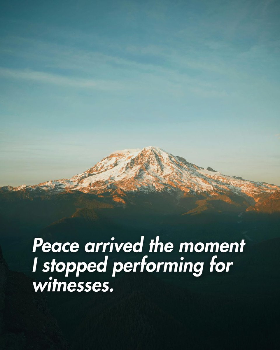 Innermountainfd's tweet image. Peace doesn’t come from being understood.
It comes from being aligned.

Join the Inner Mountain Masterclass for FREE: from setbacks to breakthroughs. Link below

#peace #innermountain #mindset #trending
