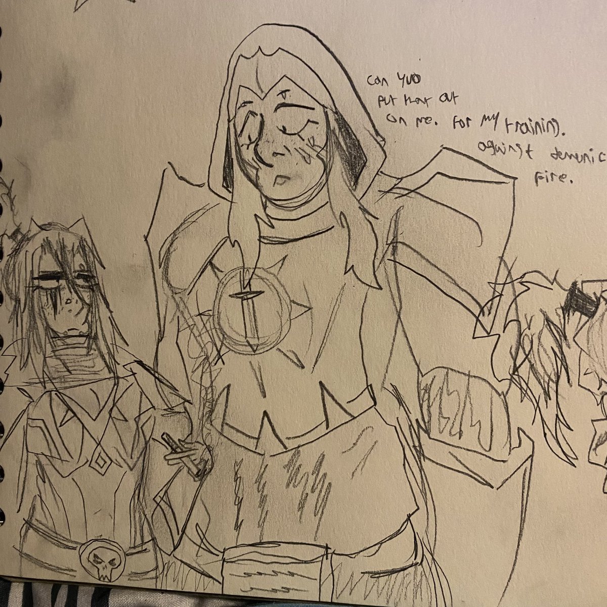 noodledoodle07's tweet photo. #bountybash the chaste and virtuous paladin squire has fallen for the rogue https://t.co/dhmggJaA5n