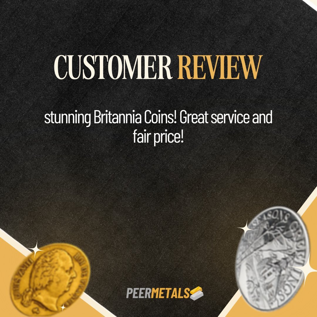 peermetalslist's tweet image. "Stunning Britannia Coins! Great service &amp;amp; fair price!" Thanks, Richard! ✨

Real reviews from real customers make PeerMetals your trusted marketplace.

Discover yours. Visit PeerMetals.com #PeerMetals #PreciousMetals #Britannia #CustomerService #Trusted #FairPrice #Qu…