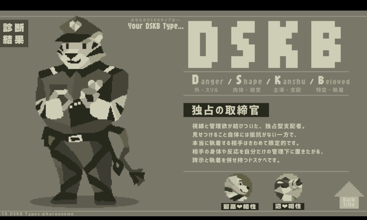 aki_21fy's tweet photo. @beige_cameo DSKB診断これでした！ https://t.co/VF9i4jUWS1
