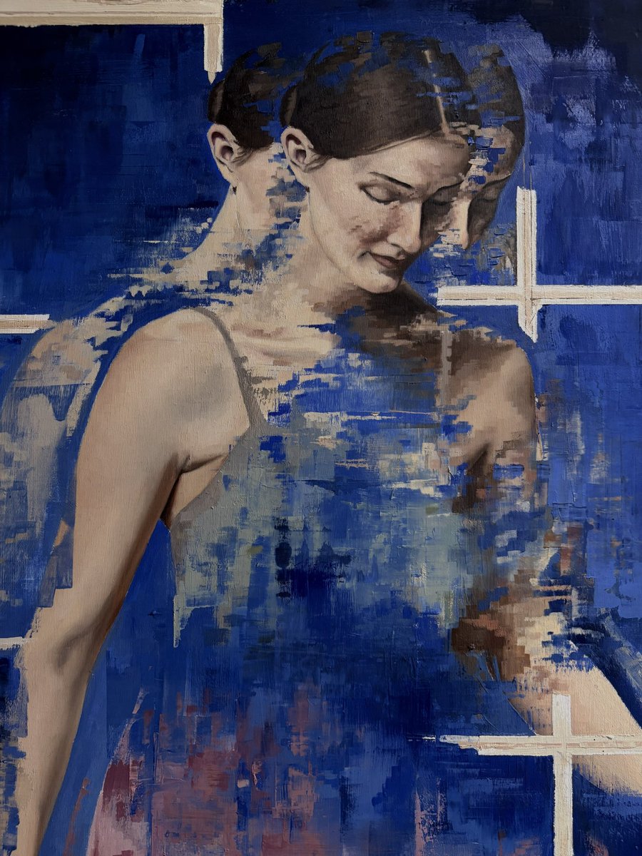 Monsslimbone's tweet photo. “Inner Echoes” 

Oil on wood panel 

60 x 90 cm  with attached 20 x 20 cm panel

… https://t.co/fw3lkpANoZ