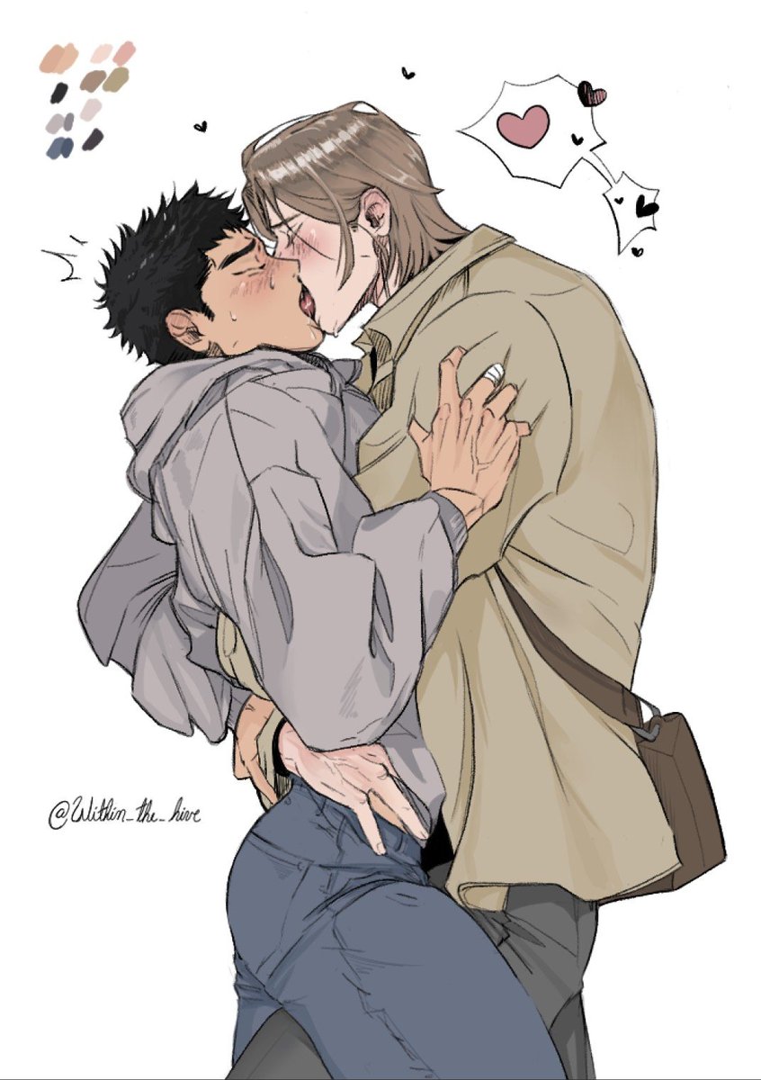 Within_the_hive's tweet image. The gray sweater theory?! I need to stop reading these things hahaha (*TvT) &amp;lt;3
#Fanart #너는나의세상 #YouAreMyWorld
