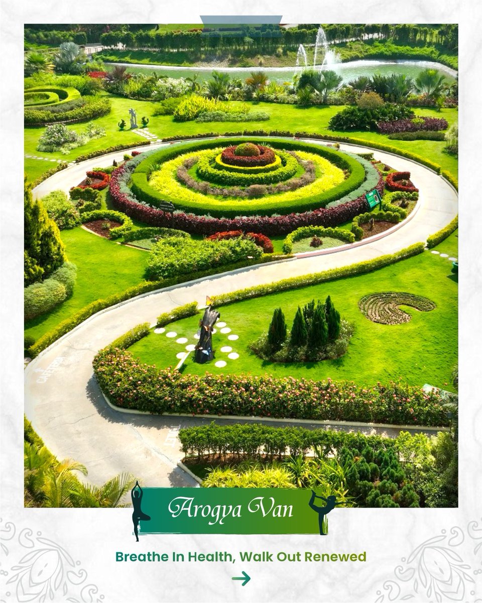 souindia's tweet image. More than a garden—it’s a journey into wellness.  At Arogya Van in Ekta Nagar, discover the power of medicinal plants, holistic healing, and the roots of Ayurveda, all set against the grandeur of the Statue of Unity.

#ArogyaVan #WellnessJourney #NatureHealing  #StatueOfUnity