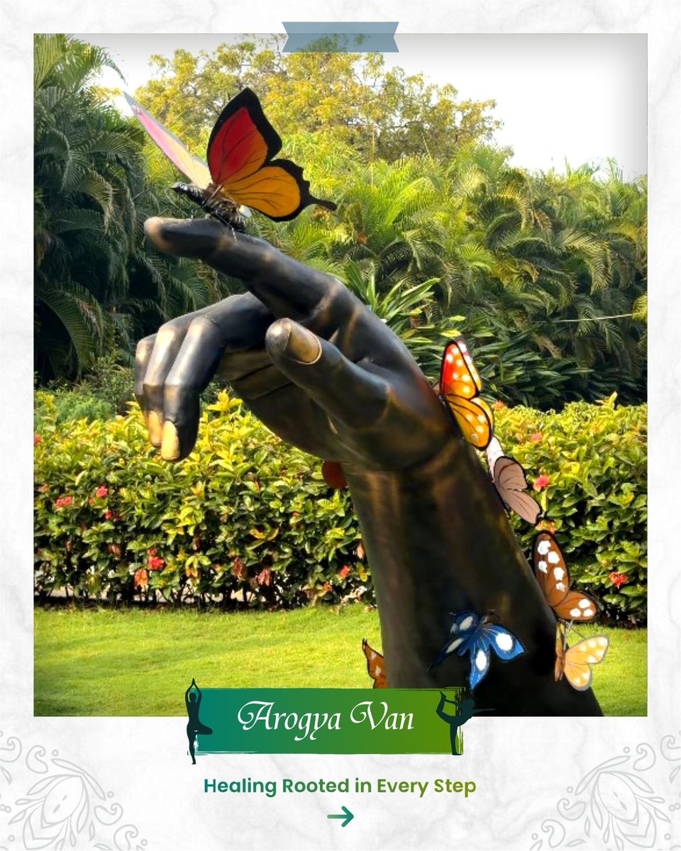 souindia's tweet image. More than a garden—it’s a journey into wellness.  At Arogya Van in Ekta Nagar, discover the power of medicinal plants, holistic healing, and the roots of Ayurveda, all set against the grandeur of the Statue of Unity.

#ArogyaVan #WellnessJourney #NatureHealing  #StatueOfUnity