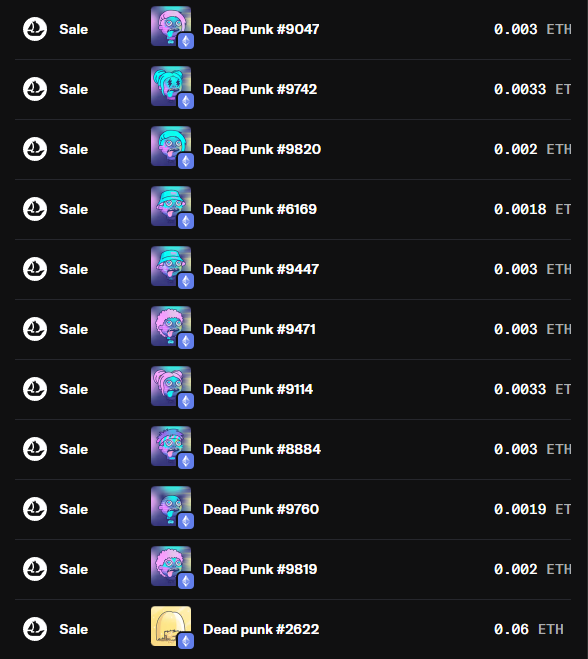 DECAPINATION's tweet image. Raver Punks are getting swept! 👀
Grails are getting sniped 🔫

Get it or regret it.