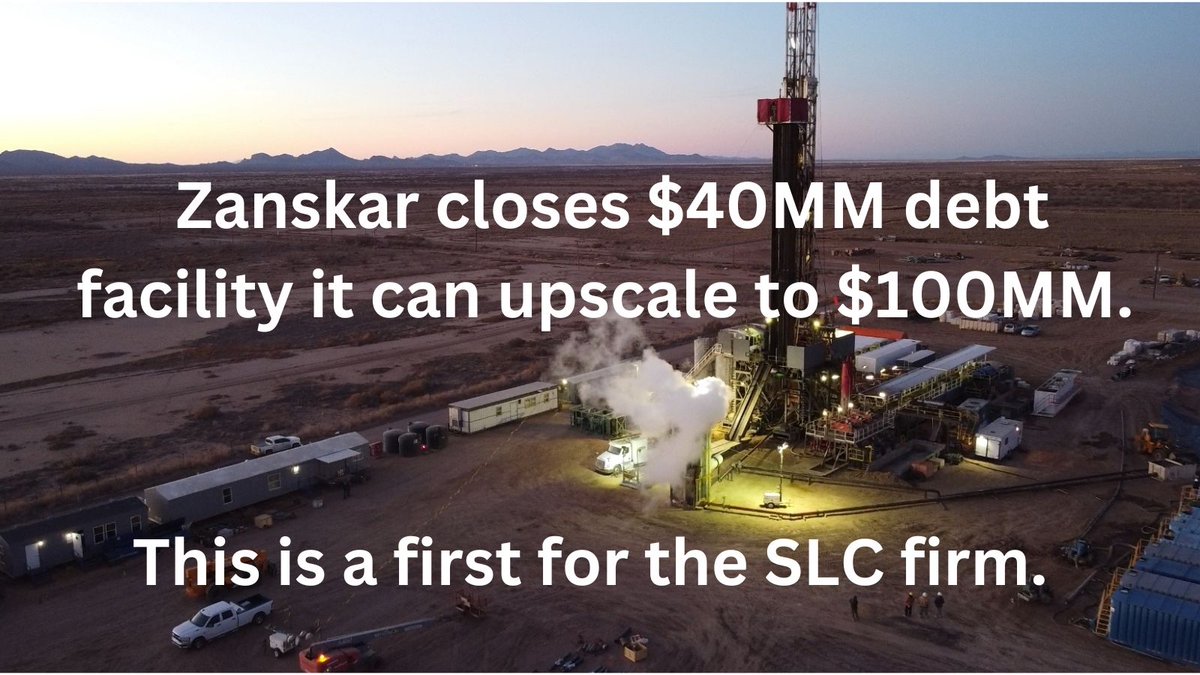 UtahMoneyWatch's tweet photo. ICYMI: For the 1st time, Utah-HQ'd @ZanskarGeo has raised $$$ without having to sell equity. For the full story, visit https://t.co/2cz8hZ8Tzj.

#geothermal https://t.co/r3ltGQnGmK