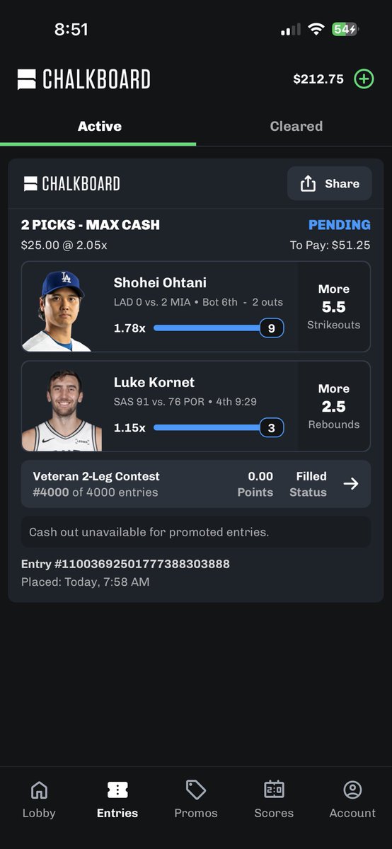 ahHAHAgotcha's tweet photo. @ChalkboardHQ YESSIR @ChalkboardHQ THEY CASHED BOTH PROMOS🤝 https://t.co/inDi5IEuSW