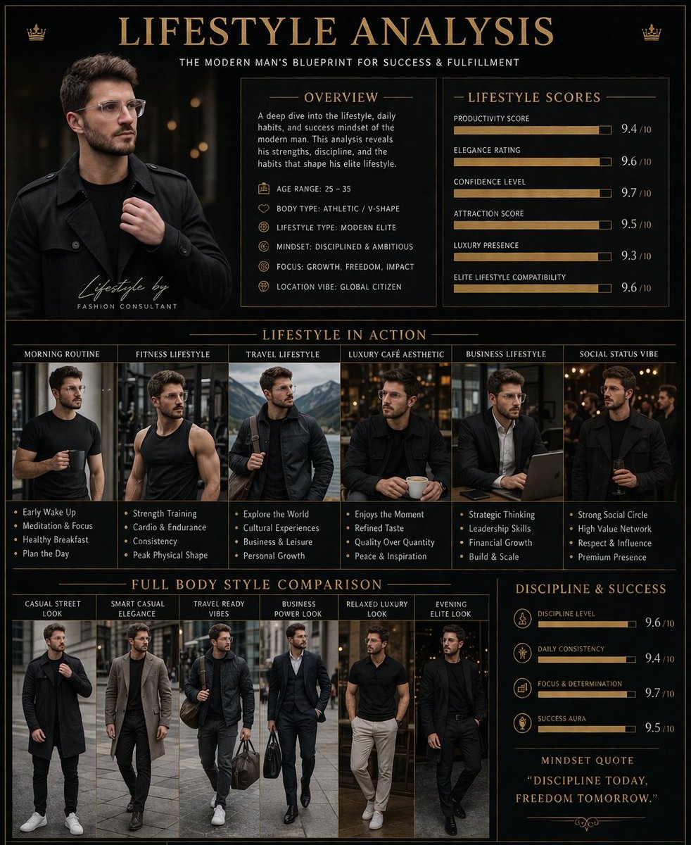 Luxury Lifestyle Analysis Poster