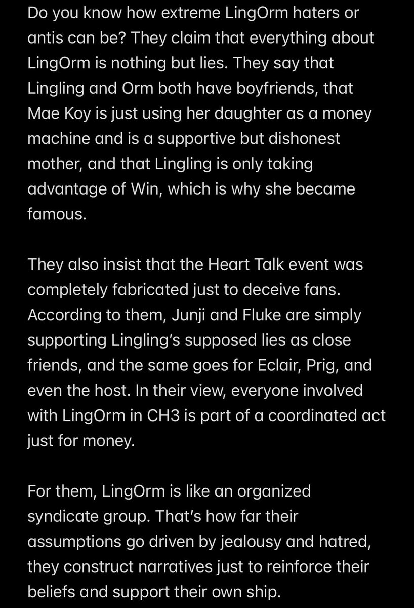 phara_nomad's tweet photo. When opinions are built on assumptions, even success can be turned into a story but reality doesn’t change just because some choose not to see it.
#Lingorm
#Lingormisreal
#linglingkwong
#ormkornnaphat https://t.co/ExObbhvjfR