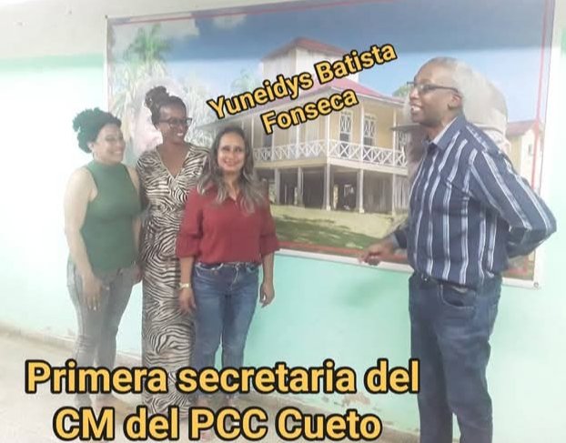 CuetoEducadores's tweet photo. Por primera vez una mujer asume como primera secretaria del CM del PCC en #Cueto, Yuneidys Batista Fonseca fue promovida a ese cargo por el pleno del CM del PCC, presidido por @QueipoRuiz. Felicidades y éxitos. @NelsyYamirka @CuetoDge29389 @CubaMined @telecristaltv #Cueto2026 https://t.co/qKg6UBZYst