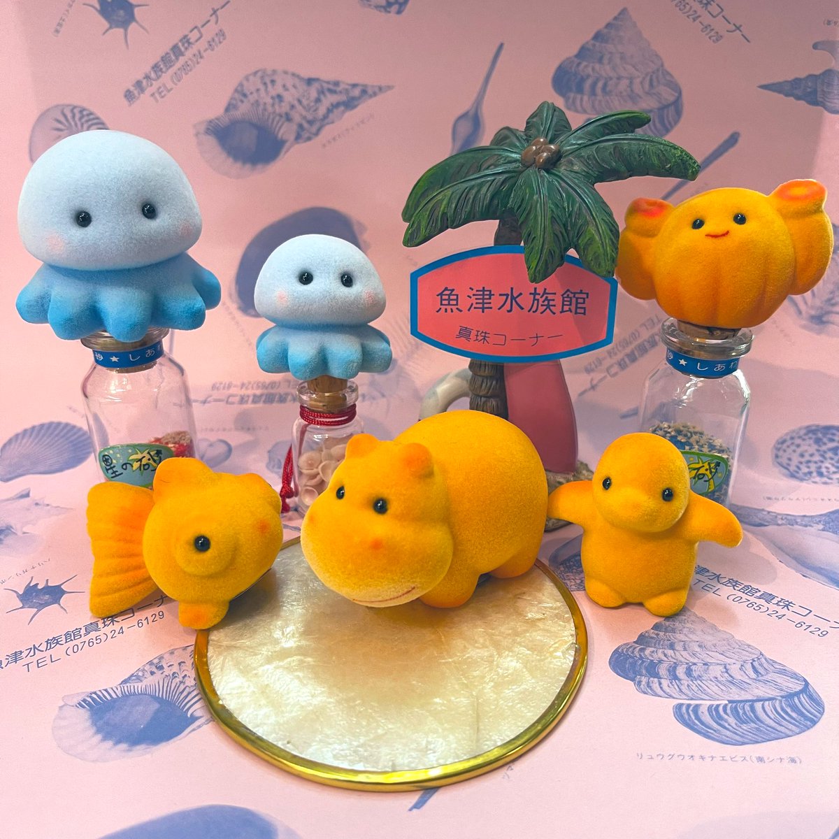 真珠コーナーオリジナルカラーフロッキー置物✨欠品していた水色 