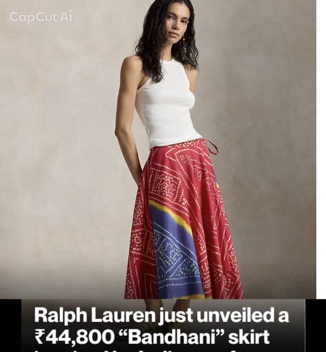 We call it Bandhani!! What do you call it, Ralph Lauren?

You took a centuries-old Indian craft, stripped it of its name, erased the artisans who kept it alive for generations, and sold it back for ₹44,800 as “inspiration.” This is not creativity. This is daylight cultural theft