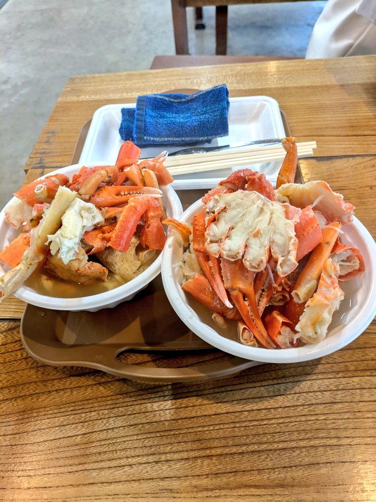 celica0630's tweet photo. 大洗町　かに弥🦀
久しぶりに来たけど、かにの量がすごい✨
この値段で食べれるの凄い😁
ごちそうさまでした🙏

#大洗町かに弥
#かに弥
#かに汁
#かにめし https://t.co/iXX5xy8J0R